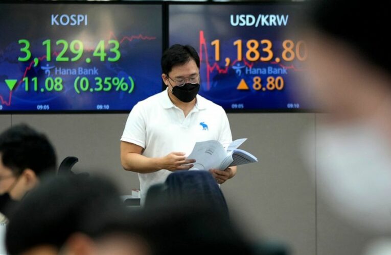 Asian shares mixed on China developer, virus concerns