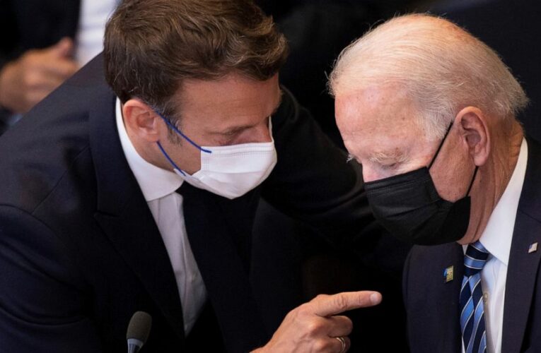 US-French spat seems to simmer down after Biden-Macron call