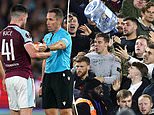 Crowd trouble breaks out between West Ham and Rapid Vienna fans during Europa League game