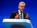 Michael Gove bursts on to Tory conference stage to Abba and gag about Aberdeen clubbing