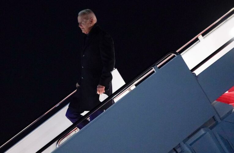 Biden arrives back in Washington to a political nightmare