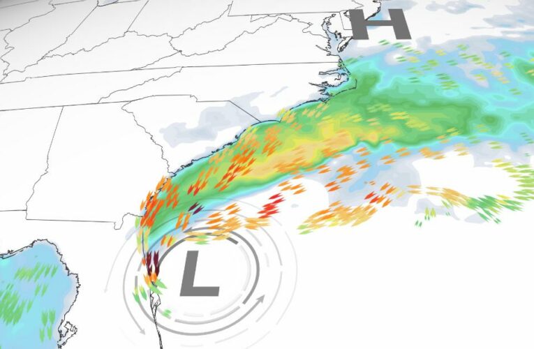 A major coastal flood event, similar to a surge from a hurricane, is underway in Charleston