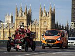 Classic cars take to the road for London to Brighton run on the 125th anniversary of annual event