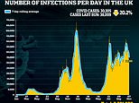 Daily infections plunge 20% in a week to 30,305 with death dropping by 16% to 62 