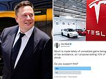 Twitter votes for Elon Musk to SELL 10% of his $250bn Tesla shares