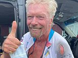 Richard Branson, 71, shows off gruesome injuries from ‘colossal cycling crash’