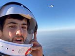French daredevil breaks (his own) world altitude record for standing on a hot-air balloon [Video]