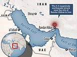 Iran is struck by 6.3-magnitufde earthquake that is felt as far away as Dubai and Saudi Arabia 