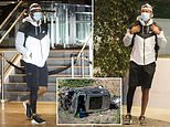 Tiger Woods, 45, is seen walking without crutches for the FIRST TIME since surviving SUV crash