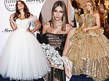 Russian debutantes don gold and silver outfits as they make their debut on Moscow’s social scene