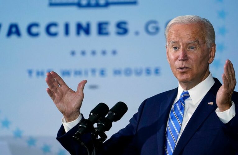Biden team defends worker vaccine rule, wants cases combined