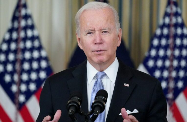 Biden at Baltimore port, showcasing inflation fight