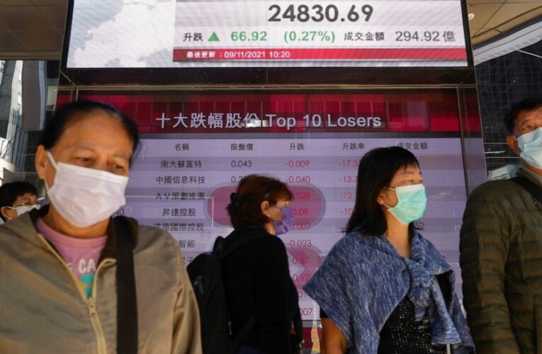 Stocks retreat in Asia as China inflation pushes higher