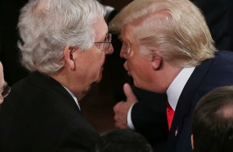 Analysis: McConnell’s near-comic attempt to not talk about Trump