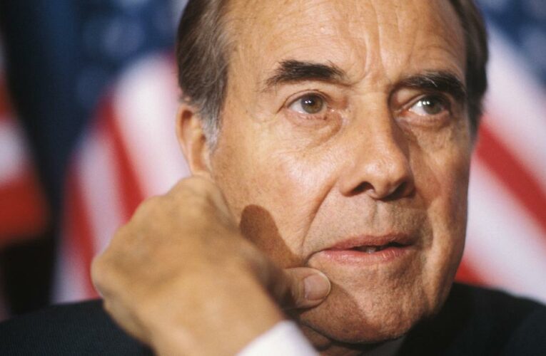 Seriously wounded during World War II, Dole went on to a long career as a senator for Kansas and a Republican presidential hopeful