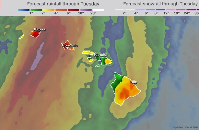 Nearly a foot of rain has fallen over the last 24 hours with more forecast and the state’s governor has declared a state of emergency