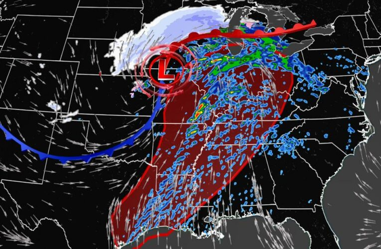 A powerful storm racing across the central US produced at least one tornado and caused casualties at a nursing home in Monette, Arkansas, officials say