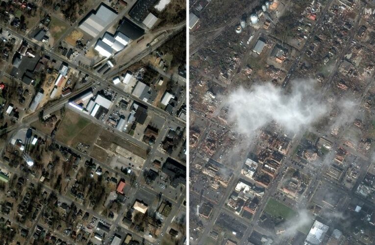 Before-and-after images show scale of devastation