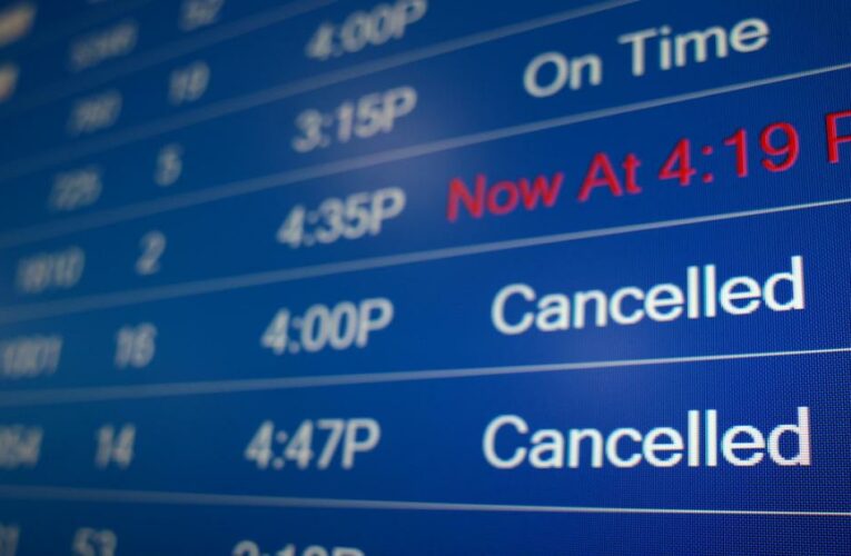 What should I do if my flight has been canceled or delayed?