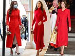 Duchess of Cambridge has adopted ‘bold and striking’ red as her ‘go-to statement colour’