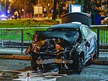 McDonald’s worker, 18, is seriously injured in ‘hit-and-run’ after Mercedes ploughed into him