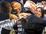 Max Verstappen and his model girlfriend Kelly Piquet hug after Abu Dhabi Grand Prix win