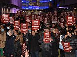 Hundreds of protesters accuse BBC of ‘blaming Jews’ after report on anti-Semitic bus attack