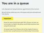 Covid-19 booster jab booking chaos continues as people remain in online queues