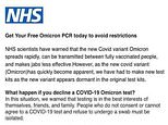 Covid UK: Trading Standards warn of FAKE NHS emails promising Omicron PCR test kits to get bank data