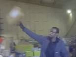 Footage shows Hermes couriers launching parcels around depot