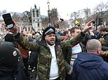 London Covid-19 protests turn violent