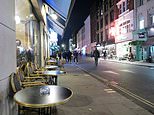 London’s shopping streets are almost deserted with theatres and restaurants empty