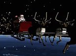 And he’s off! NORAD tracks mask-wearing and booster-jabbed Santa as he sets off from Lapland