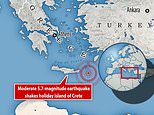 Moderate 5.7-magnitude earthquake shakes holiday island of Crete