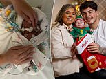 Miracle premature baby born the size of an iPhone in June spends Christmas at home