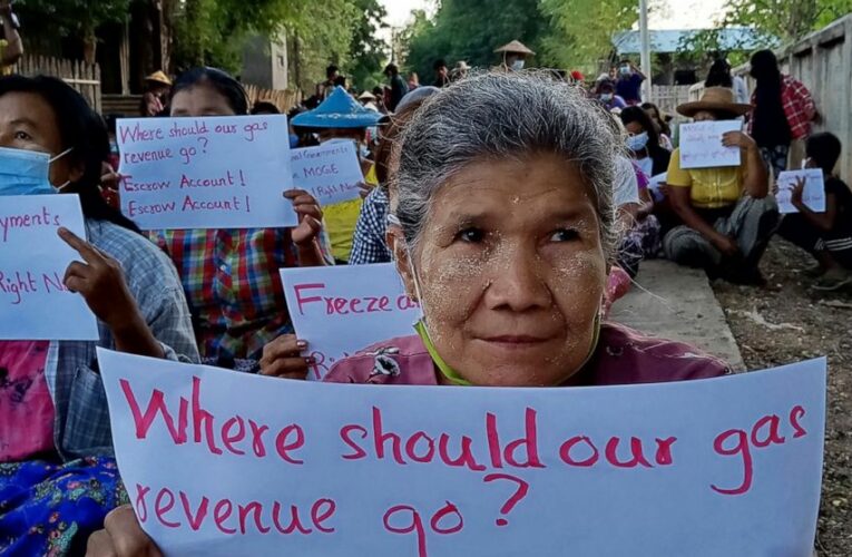 Myanmar public urges gas sanctions to stop military funding