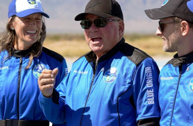 Shatner marvels at Blue Origin flight frenzy, ‘finite’ Earth