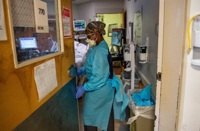 A total of 145,982 Americans are reported hospitalized with Covid, surpassing the previous peak of January 2021, HHS data shows