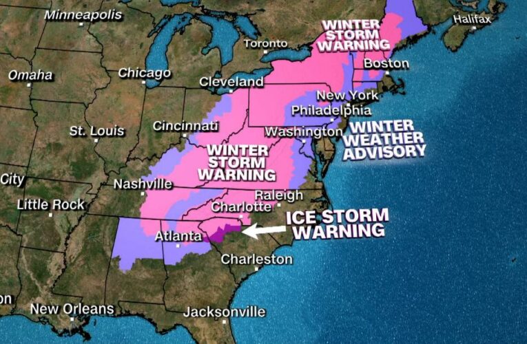 Forecast shows which areas may escape worst of winter storm
