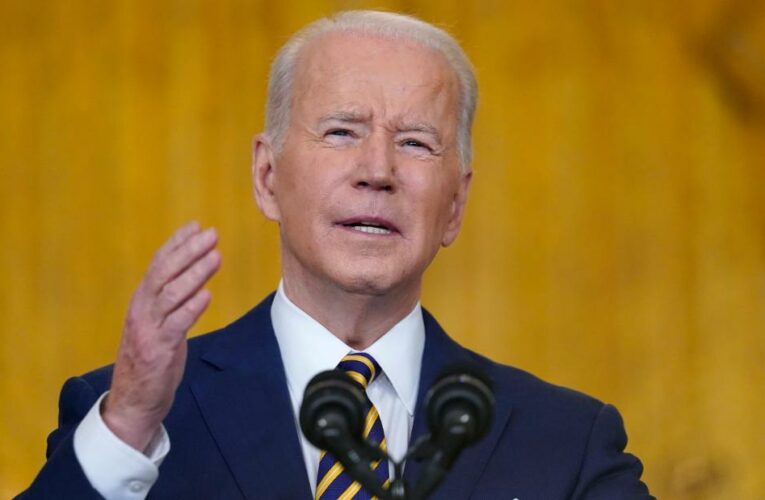 The President is marking his first year in office while facing multiple crises at home and abroad, his agenda stalled in Congress and midterm challenges looming