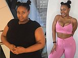 Woman who reached size 22 thanks to an £80-a-day binge eating habit loses 10 STONE 