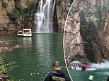 Brazilian canyon collapses on boats, killing at least seven, injuring 32 and leaving three missing 