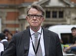 Labour ex-Cabinet minister Lord Mandelson grins at Jeffrey Epstein’s birthday party