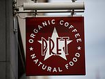 Pret a Manger sales plunge to below a third of pre-pandemic levels in the City and Canary Wharf