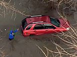 Carjacker’s caught when he drives into floodwaters with police in hot pursuit in Washington [Video]