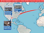 Countdown to synagogue siege: British terrorist Faisal Akram stayed in Christian homeless shelter