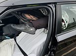 Police spot feet poking from rolled up carpet inside car… only to discover it’s a MANNEQUIN
