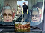 Queen is driven in Norfolk after making trip to Sandringham to mark anniversary of father’s death