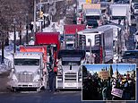 Canadian truckers stay put in Ottawa with thousands of protestors pledging to continue create chaos