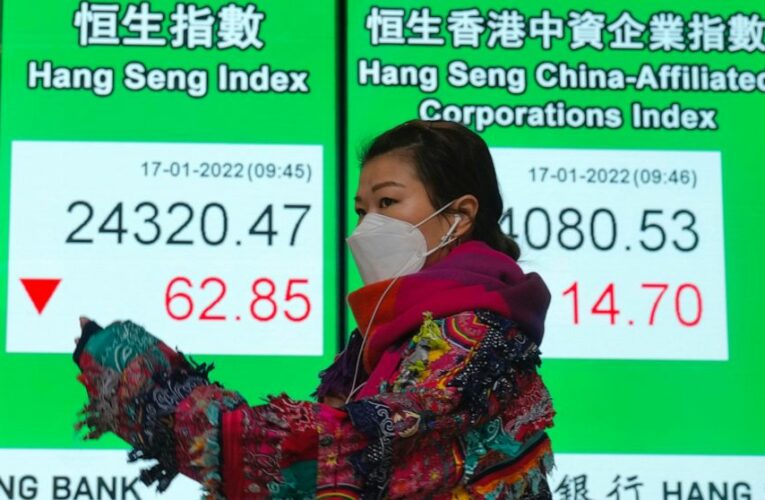 Asian shares mixed after China reports slowing growth